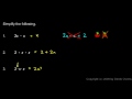 Simplifying Expressions and Operations