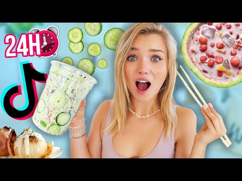 24h nur virale Tiktok Rezepte essen (die werden alle immer irrer aber ich finds geil)