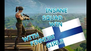 SQUAD WIN w/ FINNISH GIRL!! WE "FINNISHED" FIRST!!