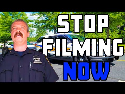 Mad Cops Try To Force Man To Stop Recording In Public Building Then They Do This...