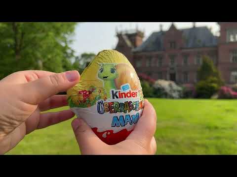 Unboxing Easter kinder surprise maxi chocolate egg 2025