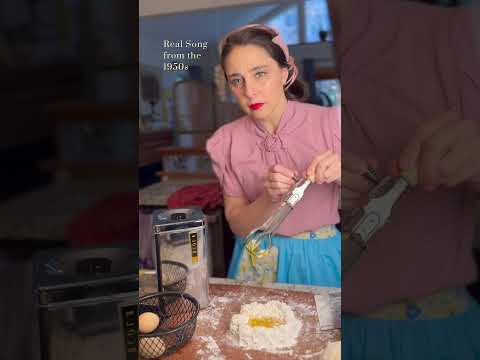 Trying to make homemade pasta but I’m a bit distracted by Ruth Wallis singing again #comedy #vintage