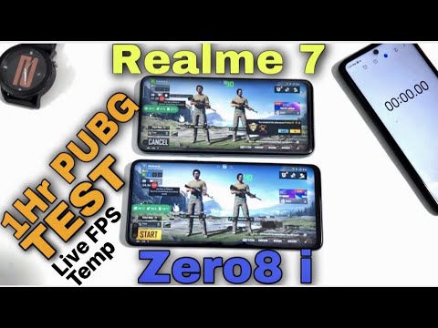 (ENGLISH) Realme 7 vs infinix zero 8i  PUBG Test