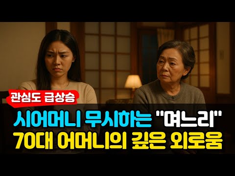 [사연라디오] “저한테만 희생을 바라세요?” 며느리의 한마디에 무너진 70대 시어머니
