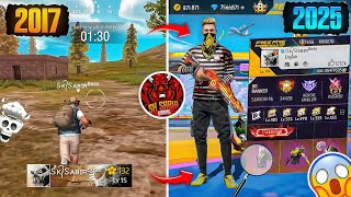 Searching 2017 Old Players Id in 2025 | FREE FIRE PLAYERS 2017 VS 2025⚡@sksabir-gaming