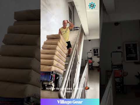 GENIUS Stair-Climbing Robot💪Watch It Carry GIANT Loads of Bricks & Cement With EASE! #gadget #robot