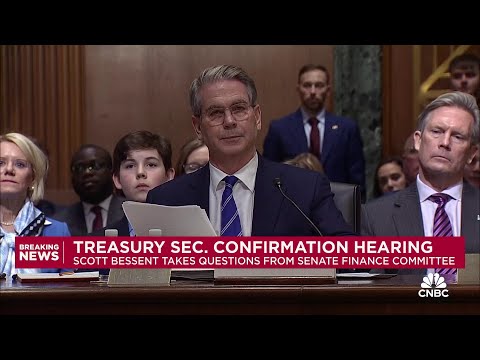 Scott Bessent delivers opening remarks ahead of Treasury Secretary confirmation hearing