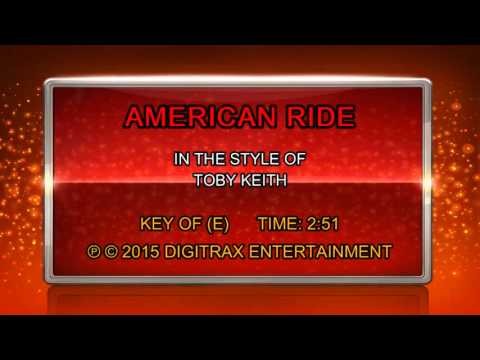 Toby Keith – American Ride (Backing Track)