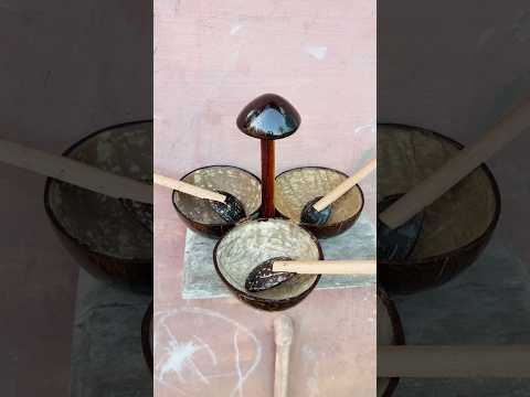 അമ്മയ്ക്കും ജോലി ആയി 😁| Curry Pot Making DIY Craft With Coconut Shell