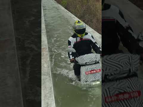 #AtherRizta rides through water, can it keep going?? | #shorts