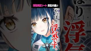 〖📝〗浮気判定シートやってみた❣️#にじさんじ #shorts #vtuber #切り抜き