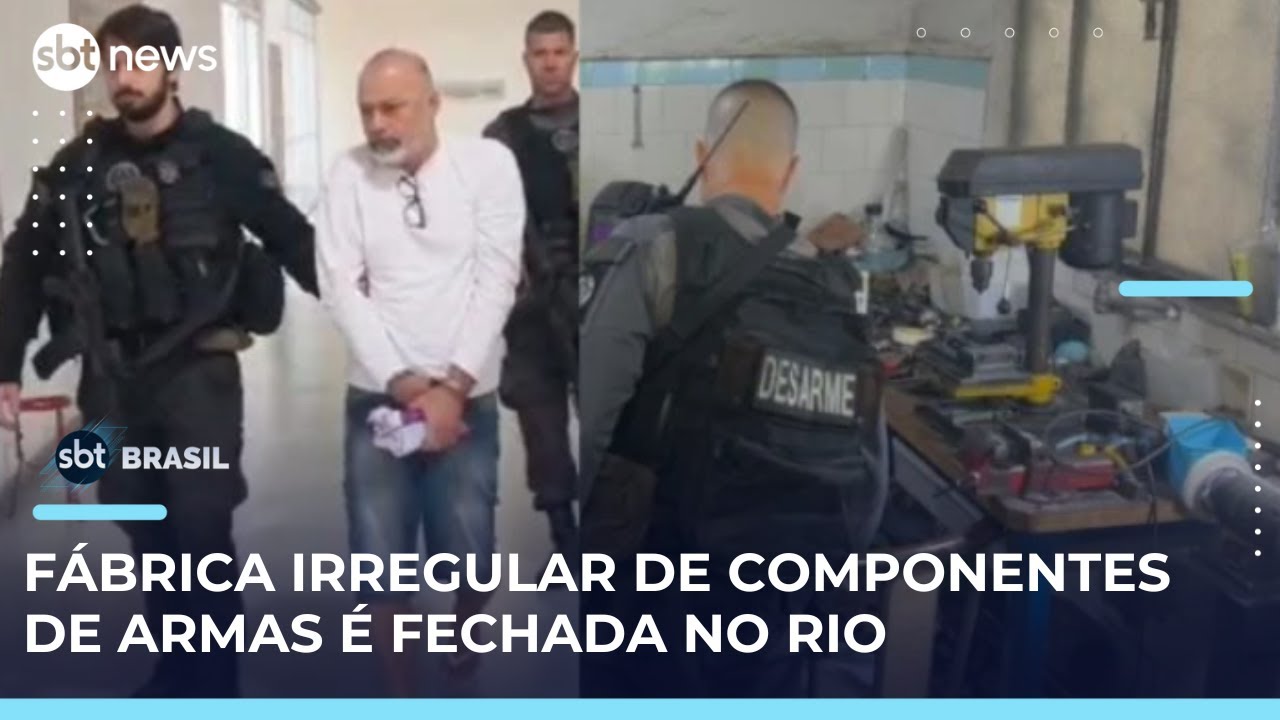 Polícia Civil fecha fábrica ilegal de acessórios de armamento no Rio de Janeiro | SBTBrasil
