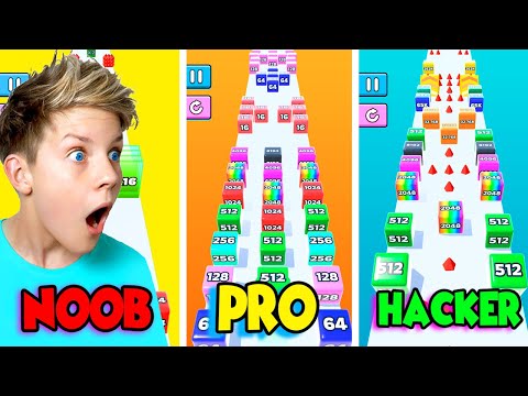 NOOB vs PRO vs HACKER in JELLY RUN!!