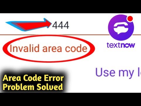 usa area code for textnow