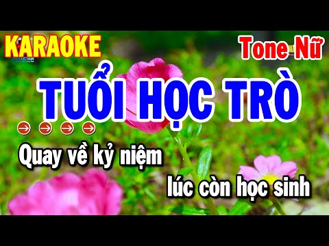 Tuổi Học Trò Karaoke Tone Nữ Nhạc Sống Beat Chuẩn Mới 2025 | Thanh Hải Karaoke