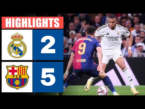 ريال مدريد vs برشلونة 2 - 5 | أبرز المعالم | نهائي كأس السوبر الإسباني 2024/25