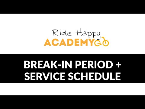 Ride Happy Academy: New E-Bike Break-In Period + Service Schedule