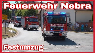 🚒FESTUMZUG 150 Jahre FF Nebra🚨🔊