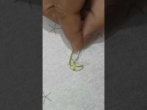 Hand embroidery tutorial #embroidery #handembroidery #shorts