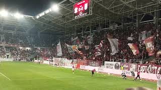 Suporterii rapidiști fac spectacol cu oltenii oct 2023