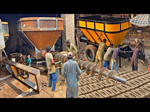 Manufacturing Process of Mud Mixer || How to Make Mud Mixing Machine !