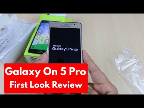 (HINDI) Samsung Galaxy On5 Pro Unboxing - First Look Hands On Review