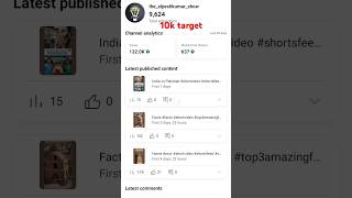 10k target #youtubeshorts #shortsfeed #shorts #viralvideos #trending #dream