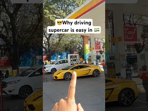 This is why itโs easy to drive Lamborghini in India! #supercar #lamborghini
