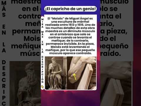 ¡El secreto escondido en el brazo de la escultura de Moisés de Miguel Ángel! 👀