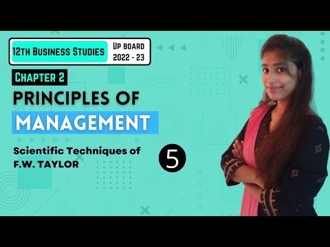 Chapter 2 | Principles of Management | Part – 5 | Business Studies  12TH UP Board 2022-23