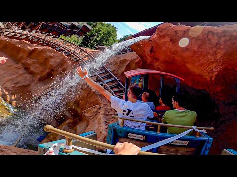 CALAMITY MINE - POV - Walibi Belgium Mine Train Coaster