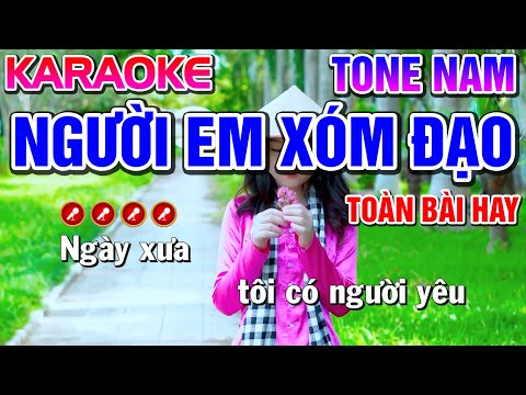 Người Em Xóm Đạo Karaoke Bolero Nhạc Sống Tone Nam | Bến Tình Karaoke