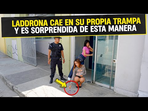 Ladrona cae en su propia trampa | Mujer ladrona fue detenida a tiempo