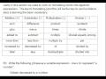 Understanding Algebraic Expressions and Operations