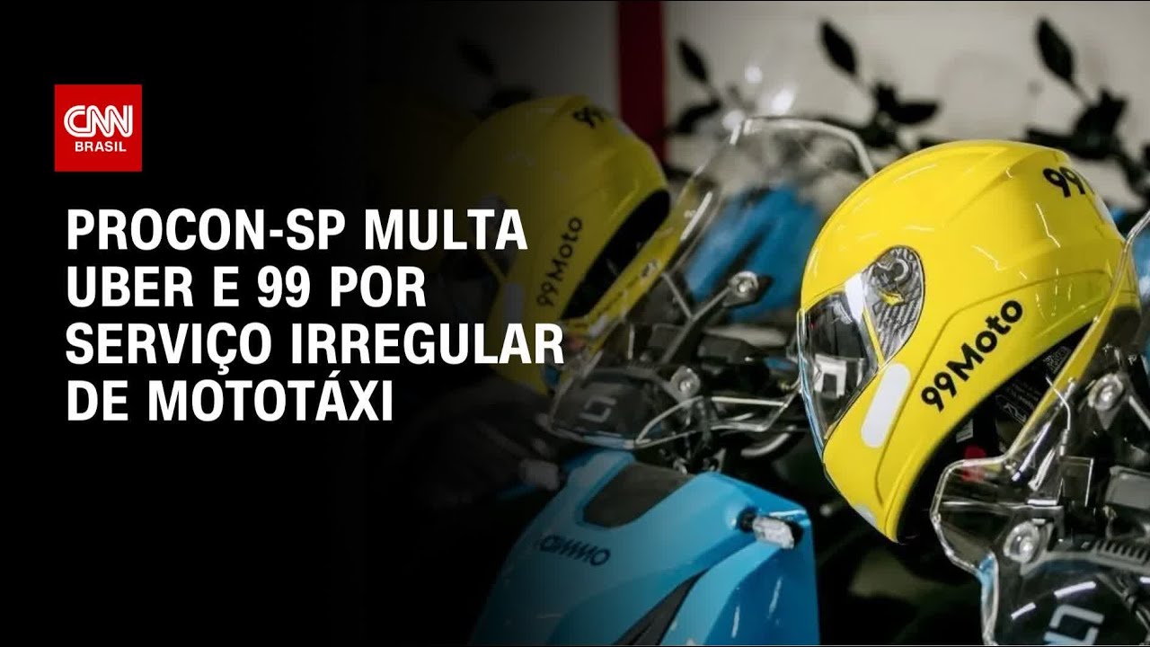 Uber e 99 são multadas em SP por oferta irregular de mototáxi | BASTIDORES CNN