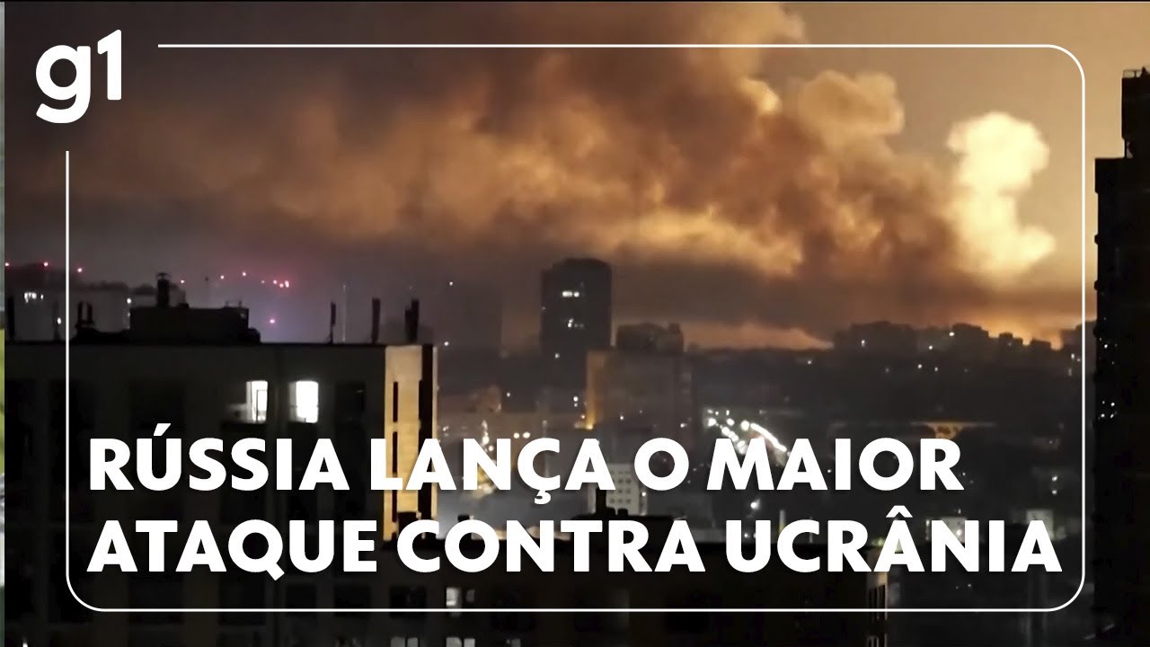 Rússia lança o maior ataque de drones e mísseis contra a Ucrânia desde o início da guerra