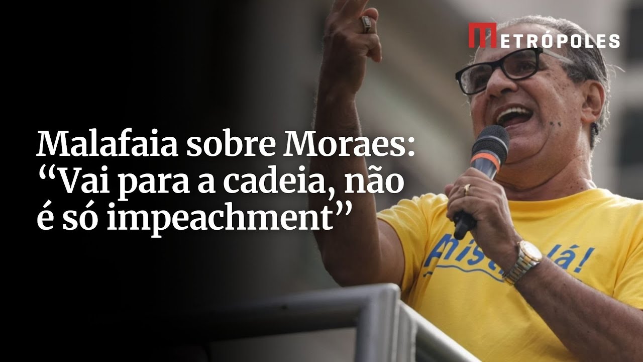Malafaia sobre Moraes Vai para a cadeia não é só impeachment