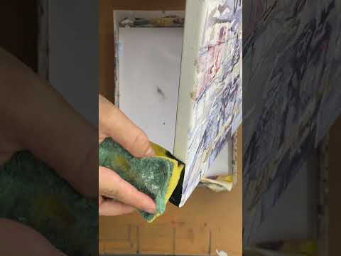 Paint your Canvas Edges #arttips
