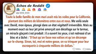 Toute de la famille de mon mari a pris l'avion pour la Californie, un État très éloigné de là où...