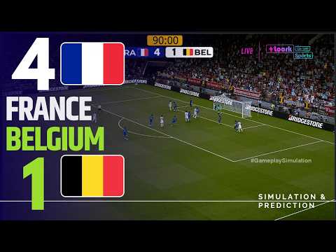 ⚽ France 4-1 Belgium [HIGHLIGHTS] UEFA Nations League 2026 ✅ | Match Simulation/Recreation