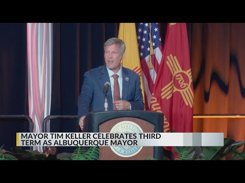 YouTube video thumbnail: Tim Keller Takes Oath for Third Term as Albuquerque Mayor