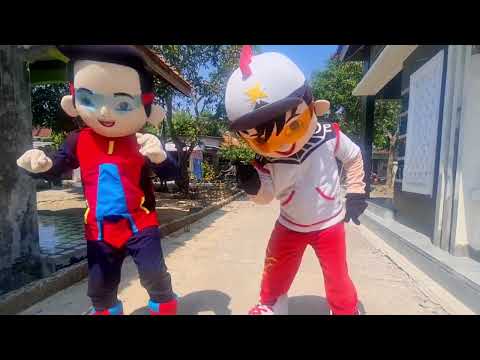 BADUT BOBOIBOY JOGET DJ REMIX TERBARU BERSAMA BADUT EJEN ALI LUCU BANGET!!