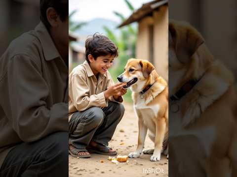"जब लड़के ने भूखे कुत्ते को रोटी दी... आगे क्या हुआ 😢"#shorts #ai #funny #cartoon #molarstory #hindi