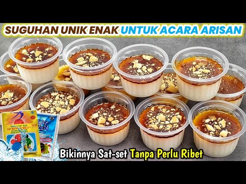 CUMA 3 MENIT! BIKINNYA SAT-SET TANPA PERLU RIBET DIJAMIN SEMUA SUKA |  Puding Cup Jelly Karamel