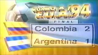 Eliminatorias Mundialistas USA 1994 Colombia vs Argentina Full Game Estadio Metropolitano 15-08-1993