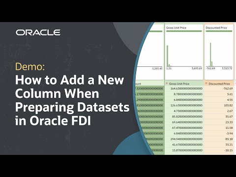 How to Add a New Column When Preparing Datasets in Oracle FDI