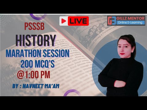 PSSSB History Marathon Session By Navneet Ma'am