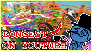 Building the LONGEST MARBLE RUN EVER For The Spiffing Brit