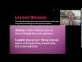 Inherited Traits and Learned Behaviors
