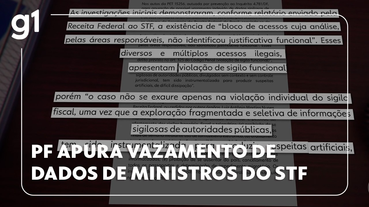 JH: PF faz buscas para apurar vazamento de dados da Receita de ministros do STF e parentes